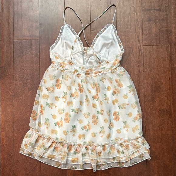 Majorelle Revolve Penny Dress in Misty Yellow, Ruffle Mini Dress, Size XXS - Picture 9 of 14